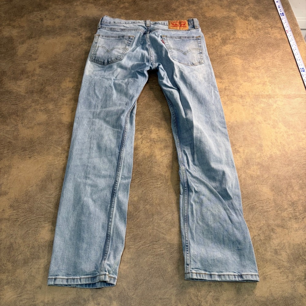 Levi's 513 Slim Straight Jeans Mens 30x30 Light Wash Blue Denim 08513-0375